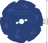 BoschEXPERT 纤维水泥圆锯片 254 毫米。